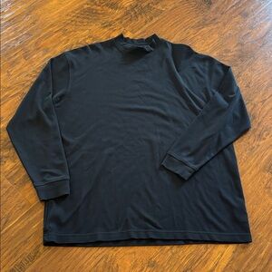 Lone Cypress by Pebble Beach black mockneck long sleeve shirt | Sz L